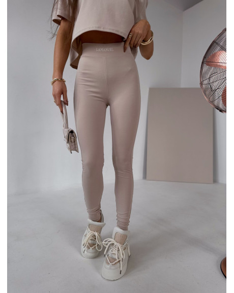 Legginsy ADORE LA MANUEL - beż